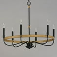 thumbnail image 2 of 14446DWBK Maxim Lighting Franklin - 6 Light Chandelier     -Traditional Installation, 2 of 4