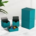 thumbnail image 1 of kurtrusly Trading Card Deck Box Holder Case Card Deck Case Card Storage Organizer for MTG Card Dice Green, 1 of 9