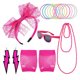 thumbnail image 5 of Conjunto De Diadema De Encaje De Neón Para Disfraz, Accesorios Para Pendientes De Los Años 80, 5 of 7