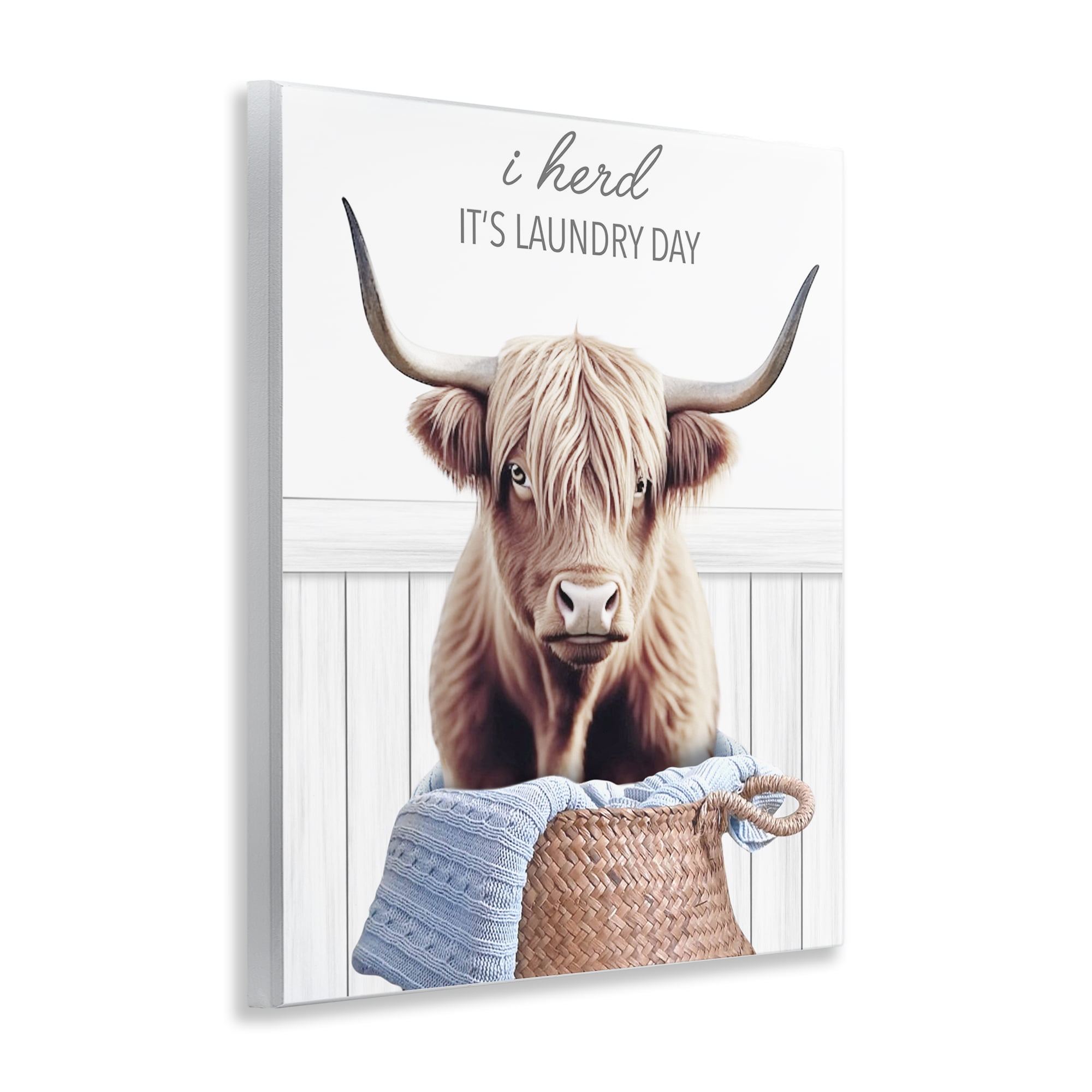 Herd It's Laundry Day Wall Plaque Art, design by Marcus Prime