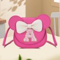 thumbnail image 2 of Carta Bordado Bolso Hombro Pu Cuero Bow Crossbody Purso (a) Rojo, 2 of 7