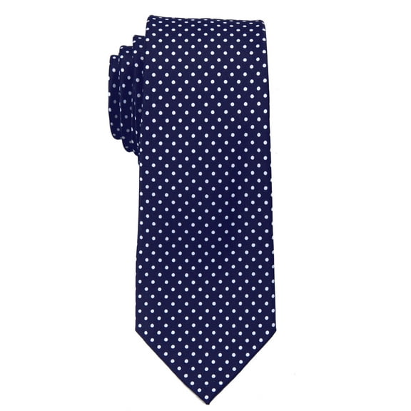 Boy's Polka Dot Necktie - Navy