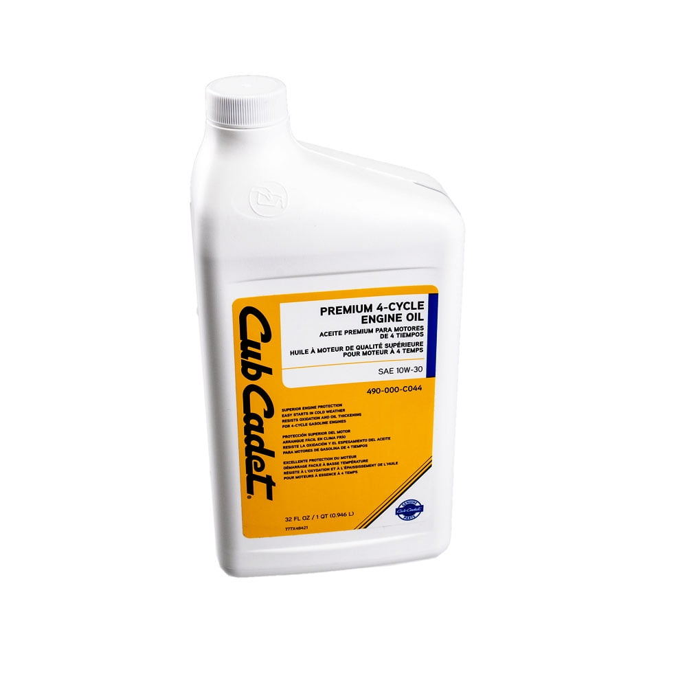 Cub Cadet 490 000 C044 Cc 10 W 30 1 Qt Bottle Z Force Rzt Gs Gsx Sx Sz Xt1 Xt2 Walmart Com Walmart Com