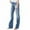 Light blue, variant on JINMGG 2024 Pants for Women Clearance,Women Mid Waisted Skinny Pocket Stretch Slim Button Trousers Hole Flare Pants Denim Jeans