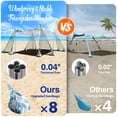 thumbnail image 2 of Carpa de playa Rhino Valley, 305 x 305 cm, con protección solar UPF50+, 2 of 8