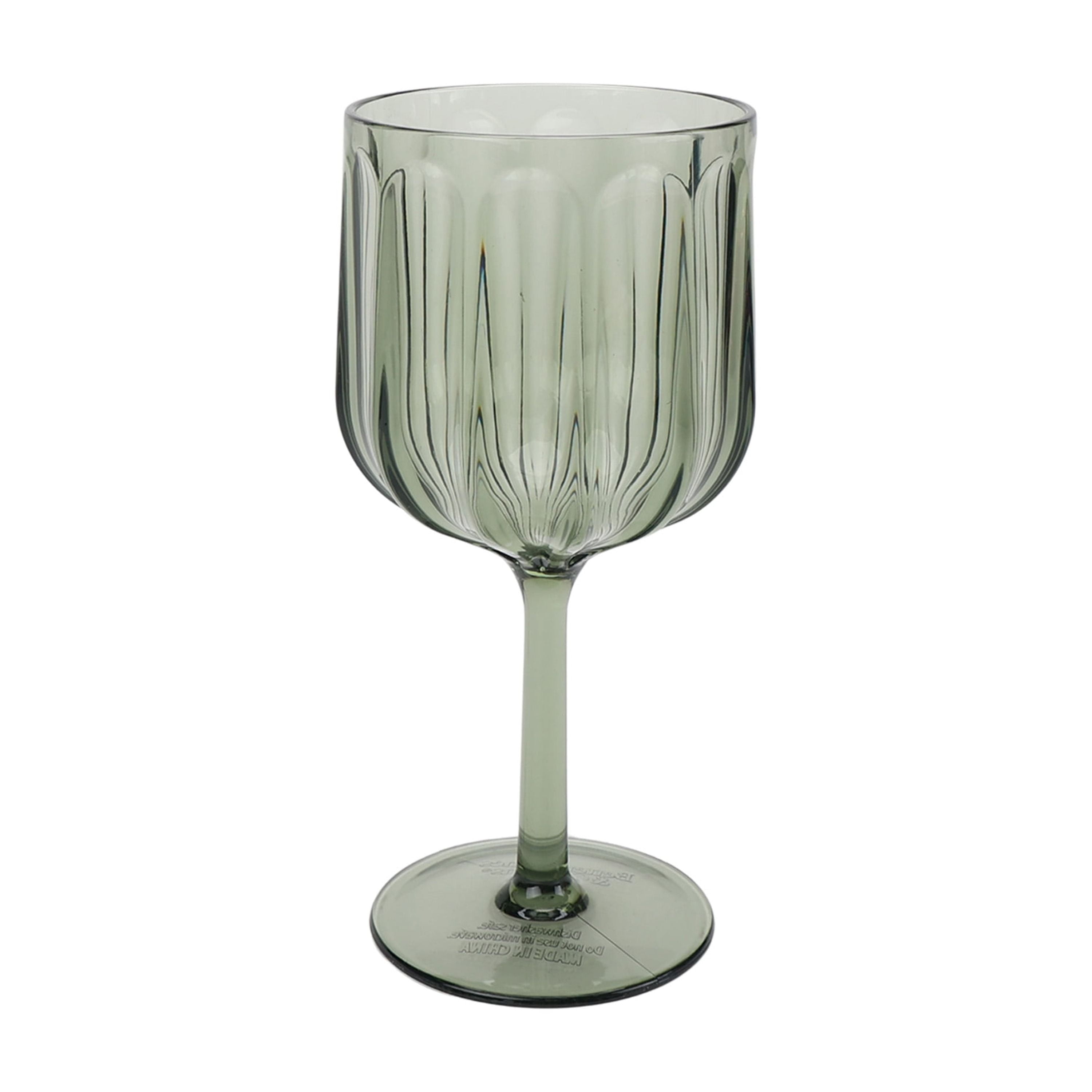 Better Homes & Gardens 17-Ounce Tritan Plastic Stemmed Wine Glass, Green