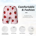 thumbnail image 3 of Balery Strawberry Mens Swim Trunks Swim Shorts for Men Quick Dry Inseam Beach Shorts with Compression Liner Pocket-Small, 3 of 9