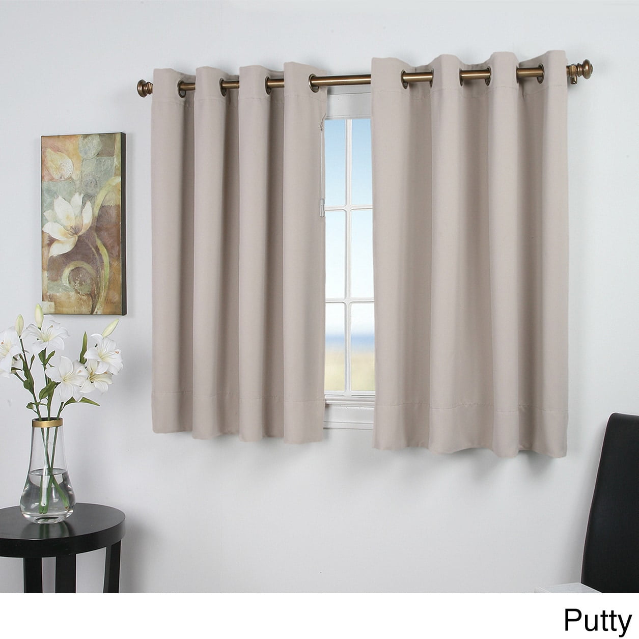 Ricardo Ultimate Blackout 45 Inch Short Length Grommet Curtain Panel Putty Walmartcom Walmartcom Ricardo Ultimate Blackout 45 Inch Short Length Grommet Curtain Panel Putty Walmartcom Walmartcom