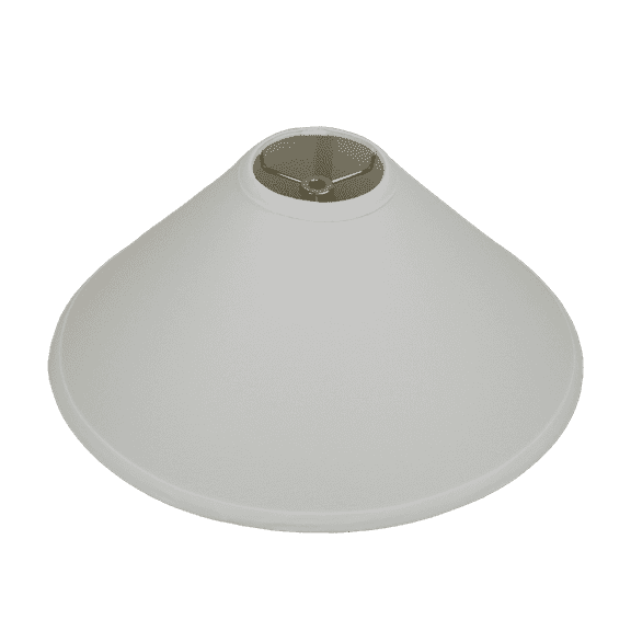 Fenchel Shades | 4" Top Diameter x 16" Bottom Diameter x 9 Slant, (Washer/Spider Attachment) Empire Lamp Shade - (Linen Snow)
