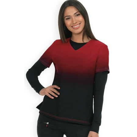 Koi Lite Women's V-Neck Ombre Reform Scrub Top