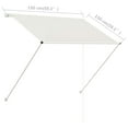thumbnail image 4 of vidaXL Retractable Awning 150x150 cm Cream, 4 of 5