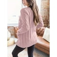 thumbnail image 3 of Women's Cardigan Fall Cardigan Lightweight Long Sleeve Knit Sweater Button Loose Jacket with Pockets, 3 of 8