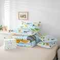 thumbnail image 6 of Homewish Geometric Polka Dots 7-Piece Twin Bedding Sets,Zoo Lion Giraffe Bedding Comforter Set,Jungle Elephant Crocodile Sheet Sets For Boys Kids,Luxury Bedroom Decor Reversible, 6 of 8