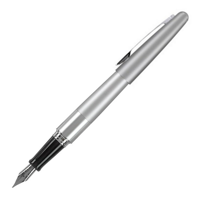 Pilot Metropolitan Fountain Pen - Silver - Dot - Medium Point