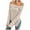 Beige, variant on Women's Off Shoulder Knitted Sweater Long Sleeve Side Slit Pullover Tops Sexy Trendy Y2k Aesthetic Clothes S