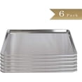 thumbnail image 3 of Set of 6 - Truecraftware 9" x 13" Aluminium Commercial Baker's 1/4 Size Sheets, Baking Trays, 3 of 7