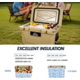 thumbnail image 4 of 50 Quart Ultra-Light Hard Shell Cooler, Khaki Insulated Ice Chest with 6-Day Ice Retention for Camping, Tailgating, Job Site & Outdoor Activities, 4 of 9