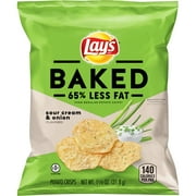 Lay's Sour Cream & Onion Baked Potato Crisps, 1.125 oz Bag