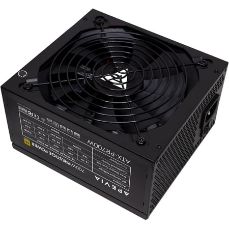 Apevia ATX-PR700W Prestige 700W 80+ Gold Certified, ATX Active PFC, DC to DC Converter Design 135mm Silent Fan, RoHS Compliance, ATX Gaming Power Supply