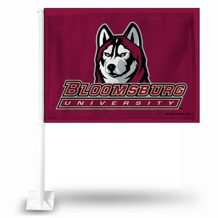 Bloomsburg Huskies 11X14 Window Mount 2-Sided Car Flag