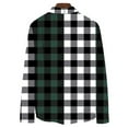 thumbnail image 6 of Men Clothing, Men's Flannel Shirts Cotton Long Sleeve Plaid Shirt Casual Fashion Button Down Shirts Jackets with Pocket Fall Winter, 6 of 6