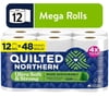 Quilted Northern Ultra Soft & Strong 2-Ply Toilet Paper, 12 Mega Rolls, 255 Sheets Per Roll