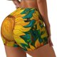 thumbnail image 1 of Balery Vibrant Sunflower Painting Pantalones cortos de entrenamiento estampados para mujer, sin costuras, ajustados, para gimnasio, yoga, correr, deportes, ejercicio activo, fitness.-Small, 1 of 8