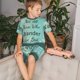 thumbnail image 4 of Balery Not All Those Who Wander Are Lost1 Conjunto de Pijama Infantil de Manga Corta con Estampado – Ropa de Dormir de Algodón Suave-Medium, 4 of 6