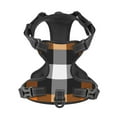thumbnail image 4 of Lsque Orange Plaid Dog Harness, No-Pull Pet Harness with 2 Leash Clips, Adjustable Soft Padded Dog Vest with Easy Control Handle for Large Dogs-Medium, 4 of 9