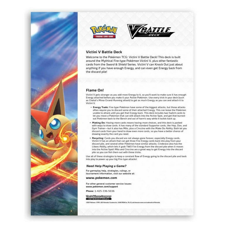 pokmon trading card game victini v battle deck Pokemon TCG: Command a New Battle Deck with Victini V or Gardevoir V Pokmon TCG: V Battle DeckVictini