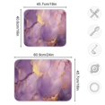 thumbnail image 3 of Purple and Gold Marble Dish Drying Mat Microfiber Kitchen Pad Large Counter Absorbent Dish Mats Drainer Rack 16"x18", 3 of 7