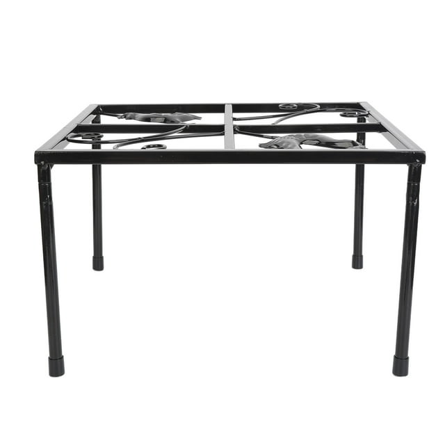 Support de Pot de Fleurs en Fer, Support de Plante Design Moderne Support de Pot de Fleurs Résistant aux Intempéries et Robuste Support de Plante en Métal pour Usage Intérieur et Extérieur
