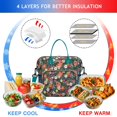 thumbnail image 4 of Pioneer Flower Floral Print Pattern Womens Lunch Box for Work,Insulated Large Lunch Bag for Tween and Teen,Loncheras Para Mujer,Leakproof Adult Lunch Bag for Work,Beach,Travel,Picnic,Camping, 4 of 7