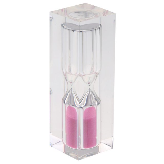 3 tiempo de tiempo de tiempo de Acrylic Claro Sandglass Arena Temporizador Decaroción Rosado Sunnimix Reloj de arena