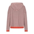 thumbnail image 6 of XuJwPNcy Sweater Hoodies for Women Casual Loose Striped Pullover Sweaters Long Sleeve Drawstring Fall Outfit, 6 of 7