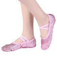 thumbnail image 3 of Ballet Pointe Shoes Girls Women Ribbon Ballerina Shoes With Toe Pads, 3 of 5