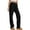 Black, variant on Straight Cargo Pants for Men and Women Rayon Fabric Pocketed No Stretch Durable Versatile Casual Utility Trousers