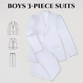 thumbnail image 3 of Lycody Boy's Formal Suit Set 3 piece Slim Fit Kids Tuxedo Suits for Wedding Teen Toddler Boy Dress Suit Outfit, 3 of 6
