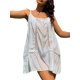 thumbnail image 3 of Las mujeres vestido de playa, correas de espagueti sin espalda ahuecada Sólido Suelta Verano Slip Dress Nituyy Vestido de playa para mujer, 3 of 5
