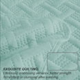Exclusivo Mezcla Aqua TwinSize Quilt Set, Lightweight Weave Pattern