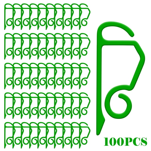 DPTALR 100 Pieces Light Clips Holiday Light Clips Outdoor String Light Gutter Hooks Plastic Clip For Hanging Outdoor Lights