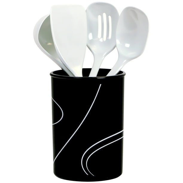 Corelle Coordinates 5pc Utensil Holder Set, Simple Lines