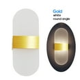 thumbnail image 1 of Mistaha Modern Acrylic Wall Sconce Silvery Black Golden 6W LED AC 85-265V, 1 of 8