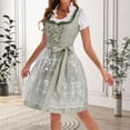 thumbnail image 6 of Womens German Oktoberfest Dirndl Dress - Short Sleeve Bavarian for Stage Performance, 6 of 6