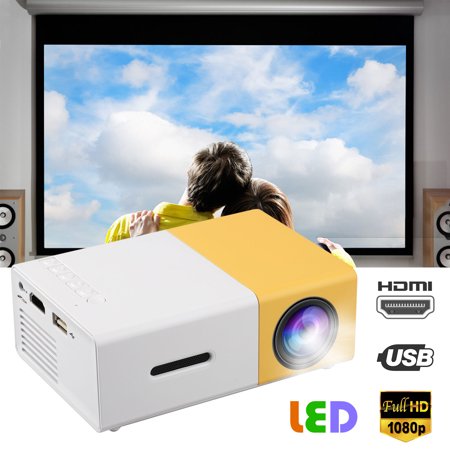 EEEkit Projector, Video Mini Portable Projector, 320*240 Native Resolution Display Portable LED Projector, Multimedia Home Theater Video Projector, Support HD 1080P HDMI/VGA/AV/USB/TV (The Best Hd Projector)