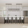 thumbnail image 3 of Hunter - Hartland 3-light Noble Bronze, Large Cluster Light, Dimmable, Transitional Style, Linear Shaped, for Bedrooms, Dining, Living Rooms - 13070, 3 of 8