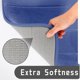 thumbnail image 5 of Juego de alfombras de baño de espuma viscoelástica Yimobra, color azul marino, 5 of 6