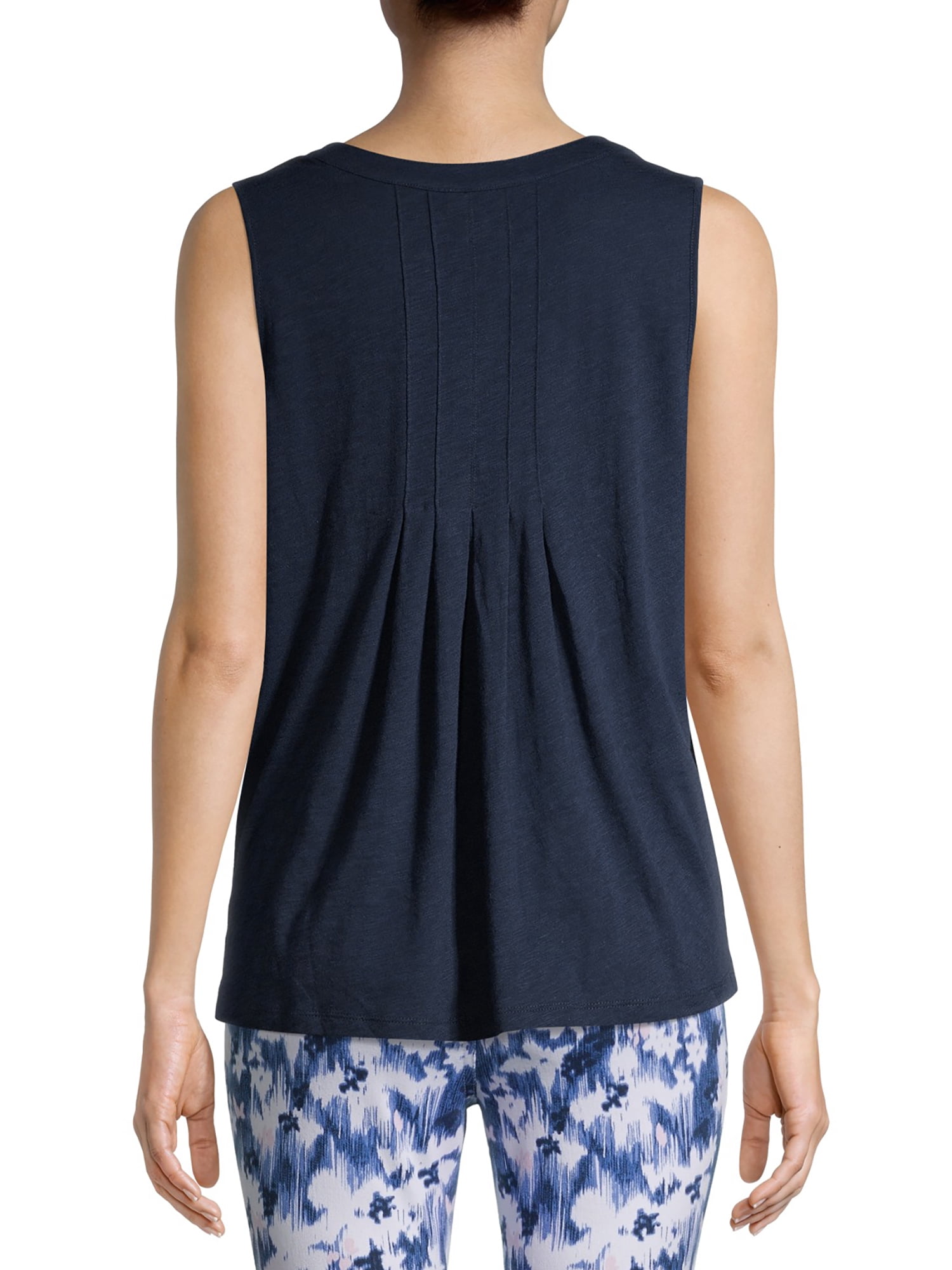 Time and Tru Women's Henley Tank Top