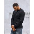 thumbnail image 4 of Colsmile Men's Cable Knit Crewneck Sweater, Casual Long Sleeve Pullover for Fall Winter, 4 of 11