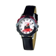 Red Balloon Speed Racing Boys' Stainless Steel Watch, Black Bezel, Black Leather Strap, W000345